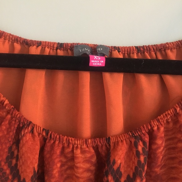 Vince Camuto Snake Print Off the Shoulder Top - Picture 5 of 8